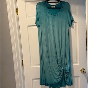 Umgee Teal Top with Crochet Trim